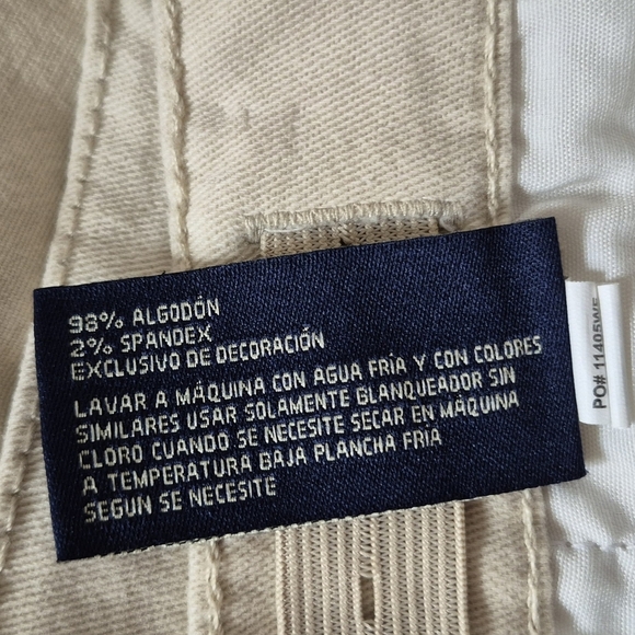 U.S. Polo Assn. Cream Flat Front Casual Shorts - Picture 8 of 9